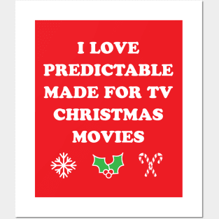 I Love Predictable Made For TV Christmas Movies Holiday Movies Posters and Art